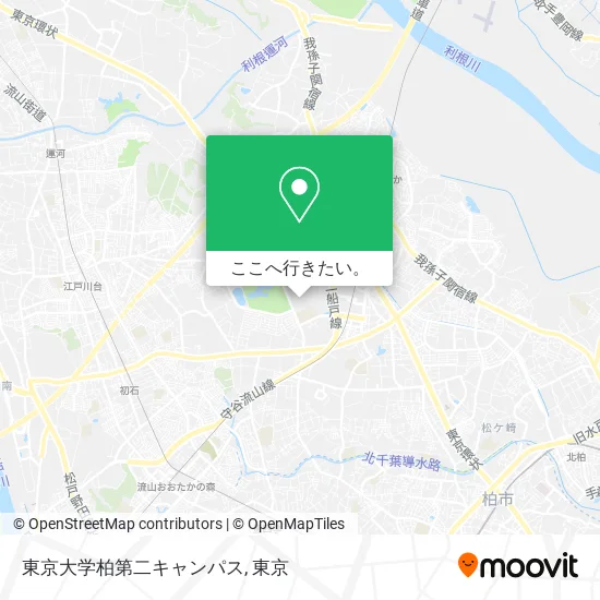 東京大学柏第二キャンパス地図