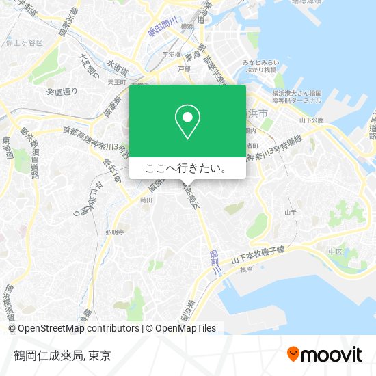 鶴岡仁成薬局地図