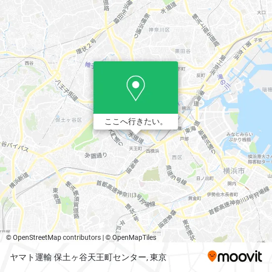 ヤマト運輸 保土ヶ谷天王町センター地図