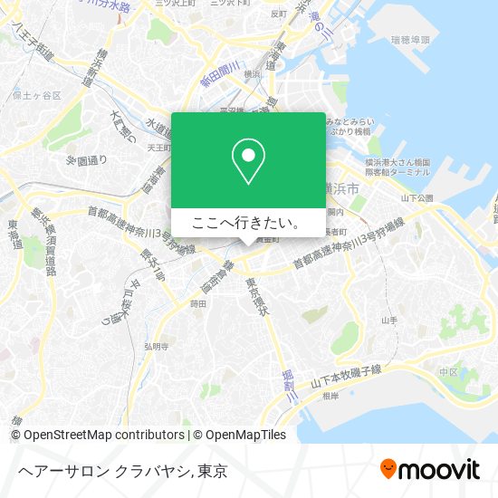 ヘアーサロン クラバヤシ地図