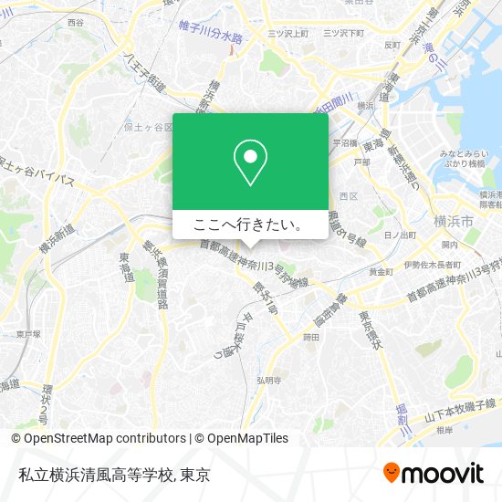 私立横浜清風高等学校地図