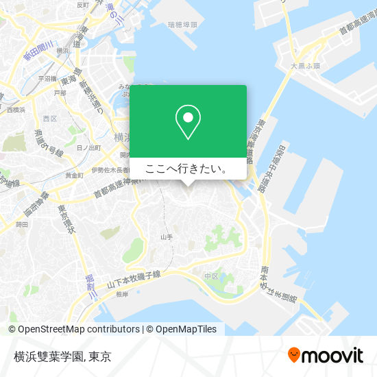 横浜雙葉学園地図