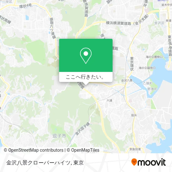 金沢八景クローバーハイツ地図