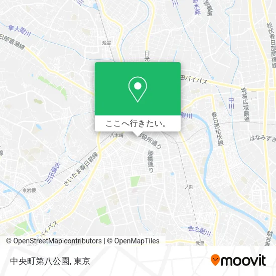 中央町第八公園地図