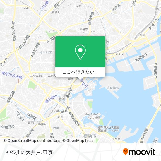 神奈川の大井戸地図