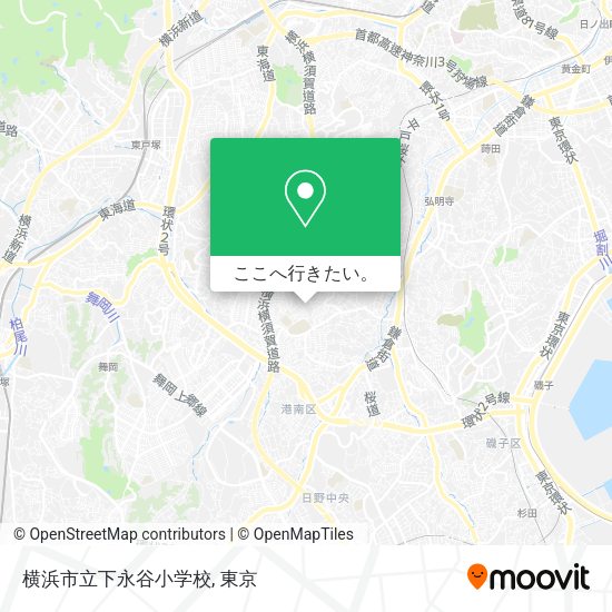 横浜市立下永谷小学校地図