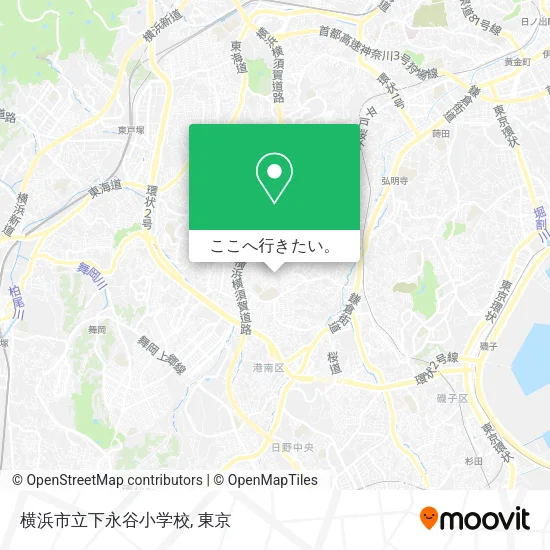 横浜市立下永谷小学校地図