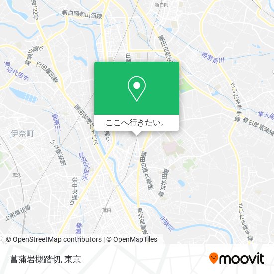 菖蒲岩槻踏切地図