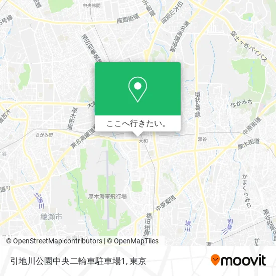引地川公園中央二輪車駐車場1地図