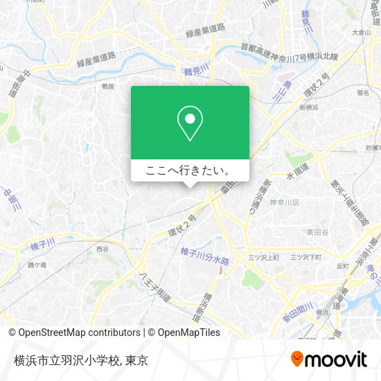 横浜市立羽沢小学校地図