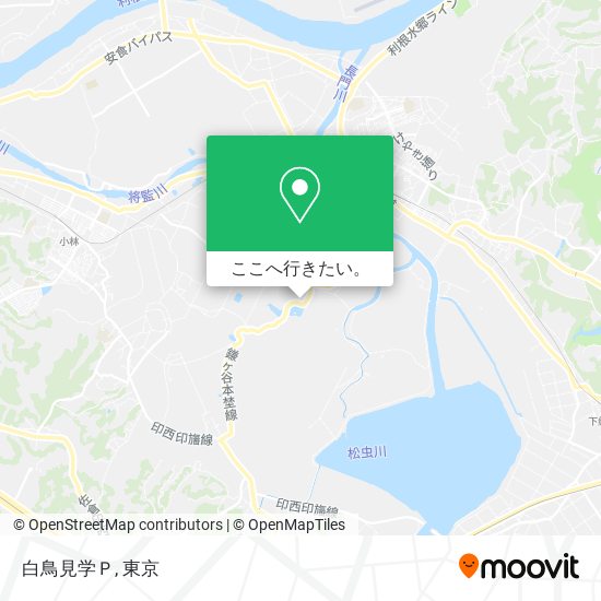 白鳥見学Ｐ地図