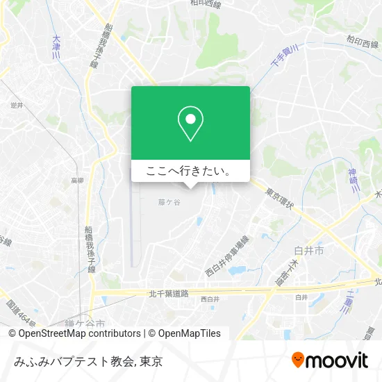 みふみバプテスト教会地図