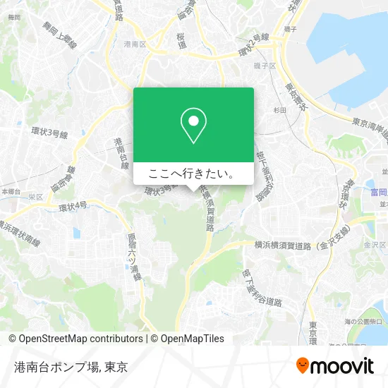 港南台ポンプ場地図
