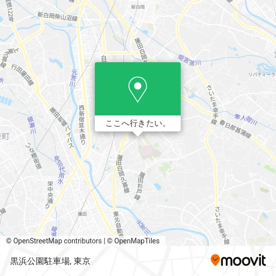 黒浜公園駐車場地図