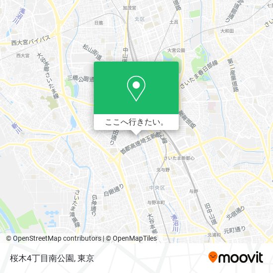 桜木4丁目南公園地図