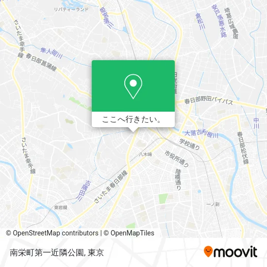 南栄町第一近隣公園地図