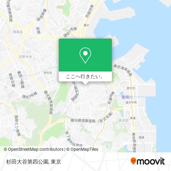 杉田大谷第四公園地図