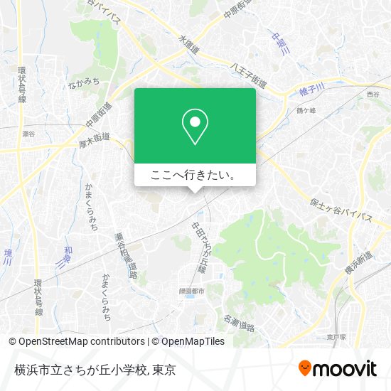 横浜市立さちが丘小学校地図