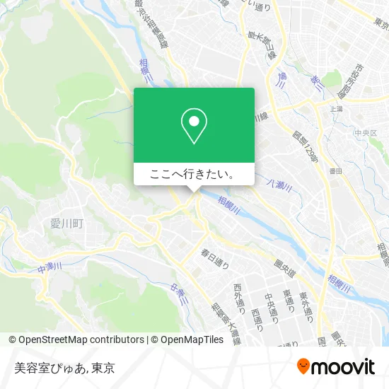 美容室ぴゅあ地図