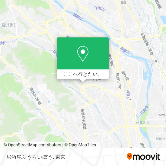 居酒屋ふうらいぼう地図