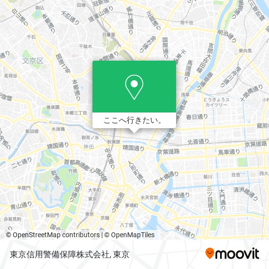 東京信用警備保障株式会社地図