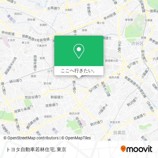 トヨタ自動車若林住宅地図