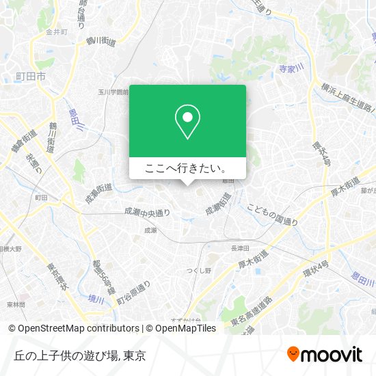 丘の上子供の遊び場地図