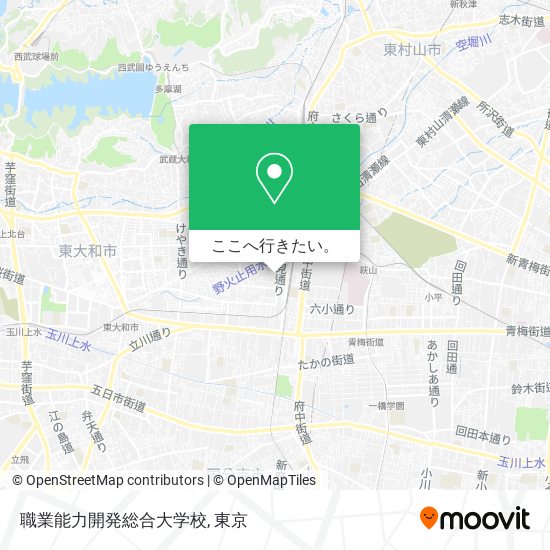 職業能力開発総合大学校地図