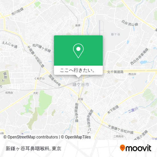新鎌ヶ谷耳鼻咽喉科地図