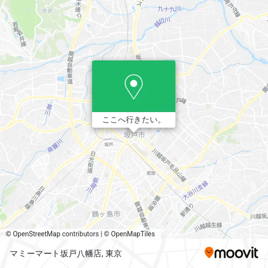 マミーマート坂戸八幡店地図