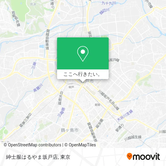 紳士服はるやま坂戸店地図