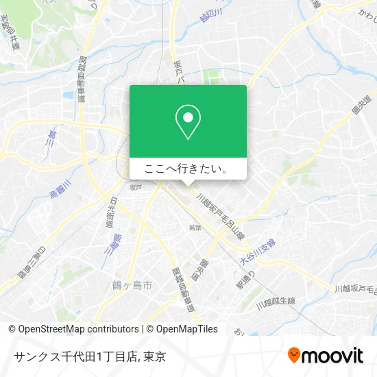 サンクス千代田1丁目店地図