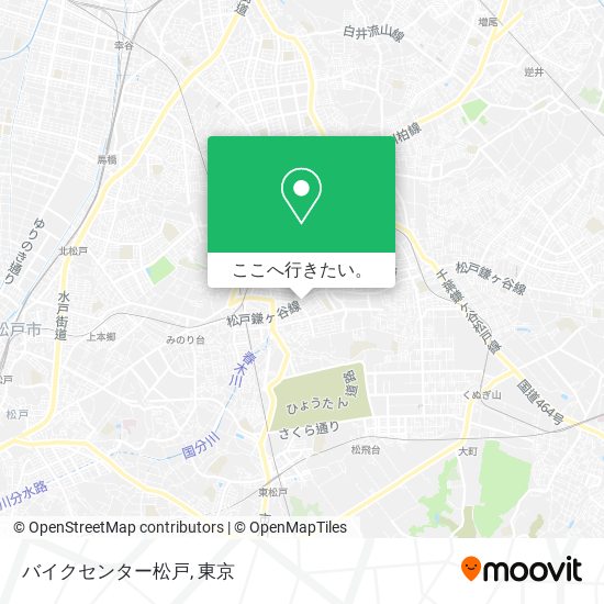 バイクセンター松戸地図