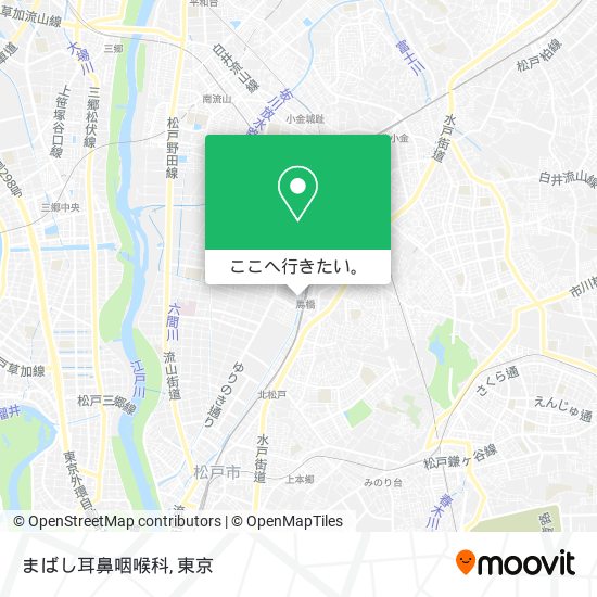 まばし耳鼻咽喉科地図
