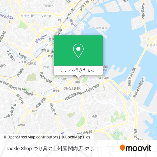 Tackle Shop つり具の上州屋 関内店地図
