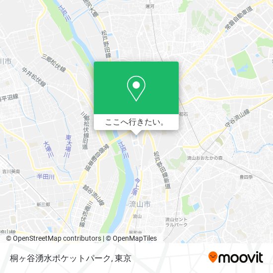 桐ヶ谷湧水ポケットパーク地図