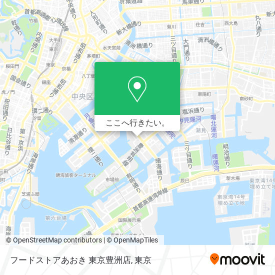 フードストアあおき 東京豊洲店地図