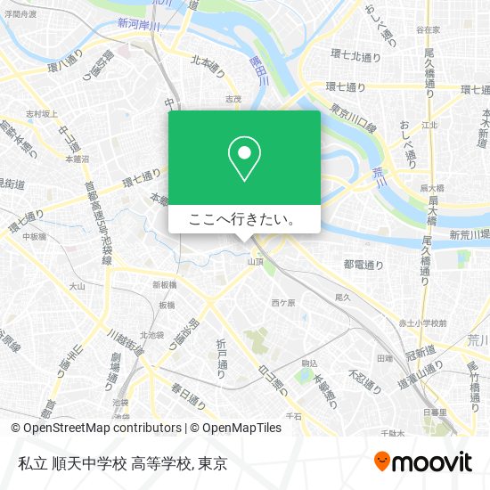 私立 順天中学校 高等学校地図
