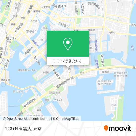123+N 東雲店地図