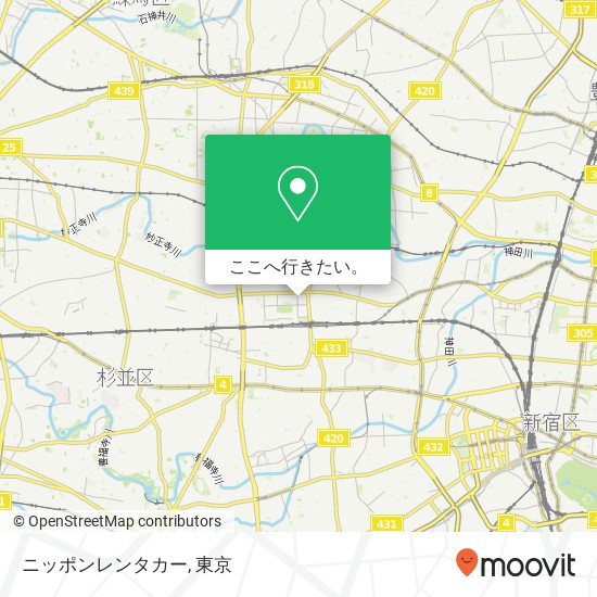 ニッポンレンタカー地図