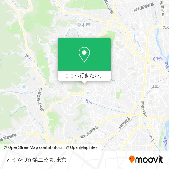 とうやづか第二公園地図