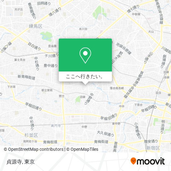貞源寺地図