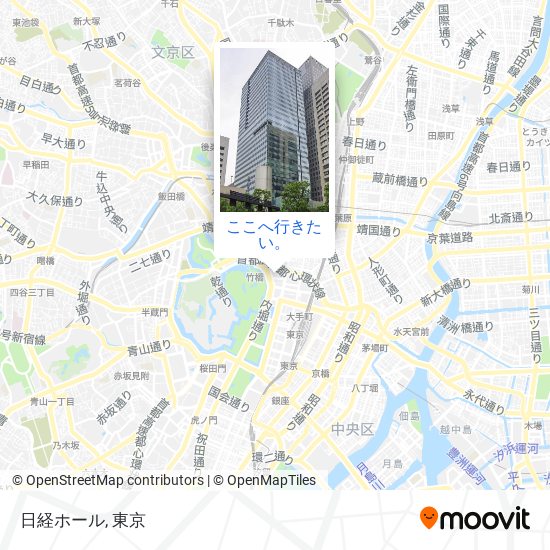 日経ホール地図
