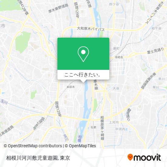 相模川河川敷児童遊園地図