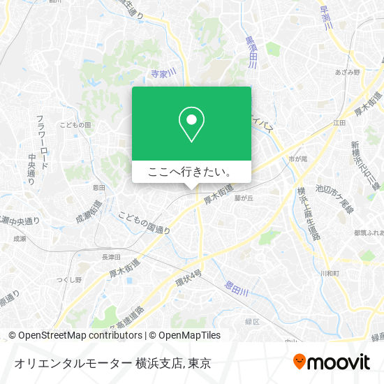オリエンタルモーター 横浜支店地図
