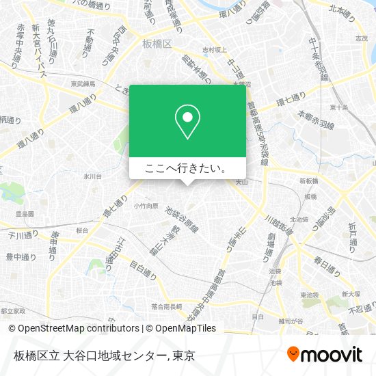 板橋区立 大谷口地域センター地図