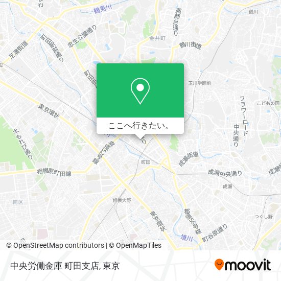 中央労働金庫 町田支店地図