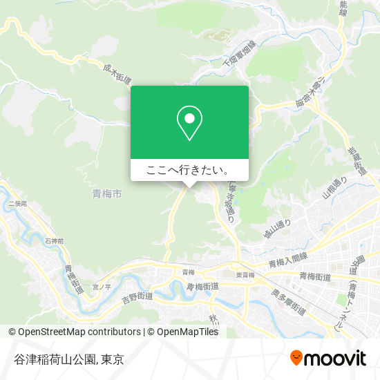 谷津稲荷山公園地図