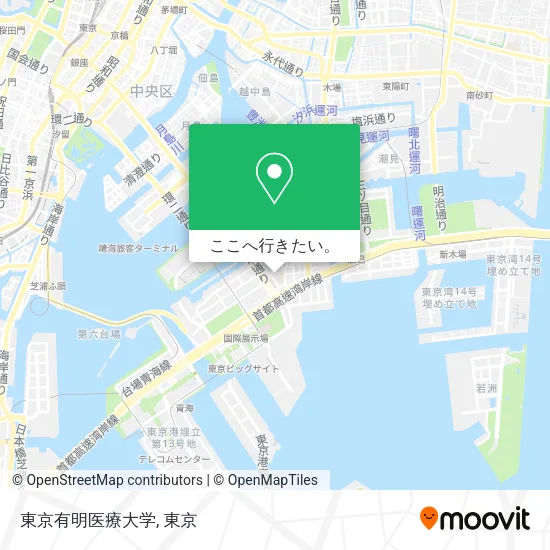 東京有明医療大学地図