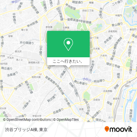 渋谷ブリッジA棟地図